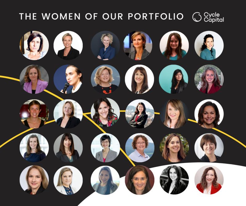 Women leaders across the Cycle Capital portfolio, including Claudia Gast
